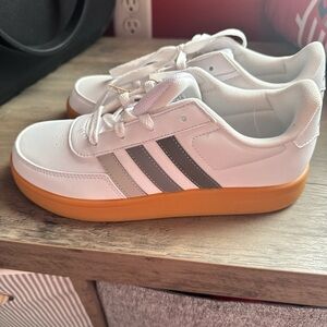 adidas White and Gray Athletic Shoes